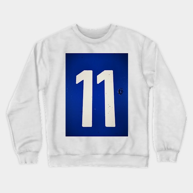 BIG and BOLD number ELEVEN Crewneck Sweatshirt by mister-john